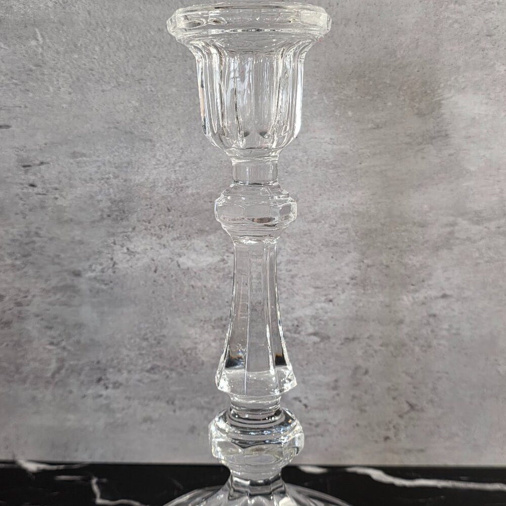 Vintage Cristal D'arques Lead Crystal Candlestick 8.25" - EUC!